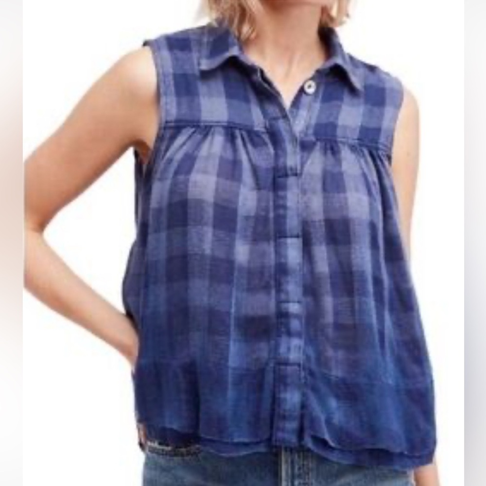 Free People Womens Hey There Sunrise Button Up Shirt